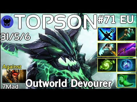 TOPSON [OG] plays Outworld Devourer!!! Dota 2 7.20