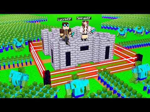 EPIC Minecraft Invasion: 1 MILLION Zombies vs Military Base!