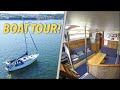 BOAT TOUR - Living On A 30ft Sailboat - Full Sailboat Tour - The Nomad Sailor