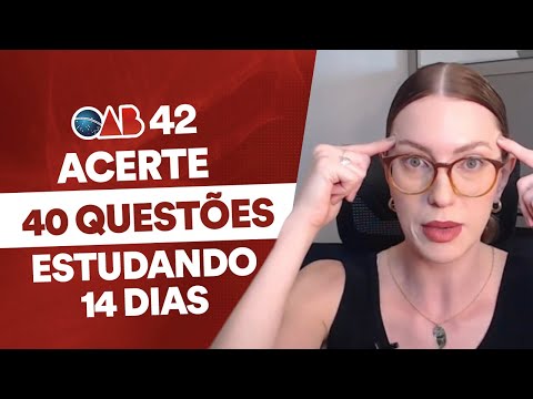 Plano de estudos de 2 semanas para passar na 1ª fase da OAB