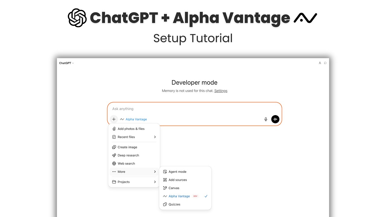 Alpha Vantage MCP Setup Tutorial