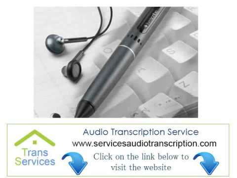 Transcription Services £0.50/min Dunfermline