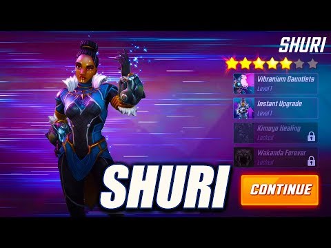 SHURI UNLOCK & RANK UP - Marvel Strike Force