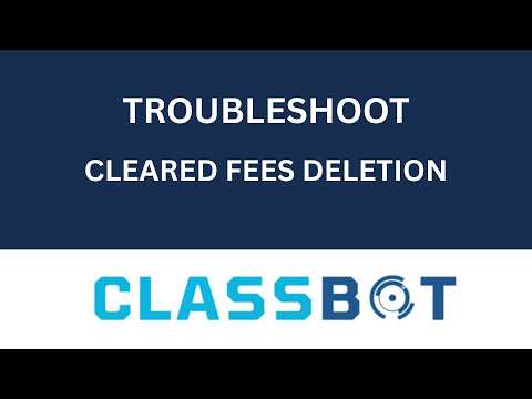Caution: How to Delete an Incorrect Fee Payment in Classbot