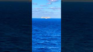 Celebrity Beyond sailing along with Carnival Paradise! #celebritycruises #celebritybeyond #cruise