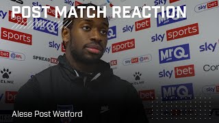 We should have got more from the game | Alese Post Watford | Post-Match Reaction