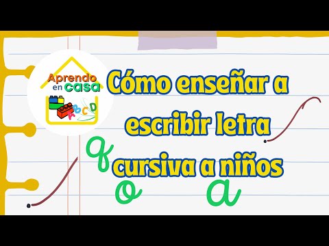 Cómo empezar a enseñar a escribir letra cursiva #preescolar #educación #aprendizaje #letras