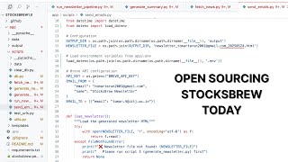 Open-Sourcing Stocksbrew live