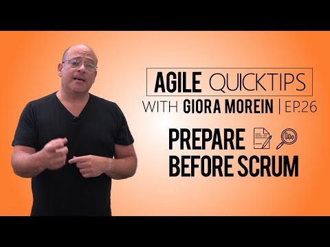 Agile QuickTip #26 by Giora Morein: Encourage your team members to prepare for the daily scrum