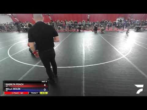 127 Lbs Semifinal - Madilyn Peach, WI Vs Bella Bolek, WI 9994