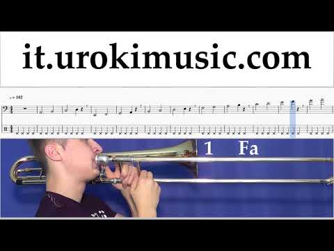 Corso di Trombone Clean Bandit - Rockabye ft Sean Paul Anne-Marie Tablature Tab Parte#1 Esercita um