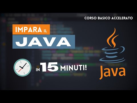 IMPARA il JAVA in 15 MINUTI! - Corso basico accelerato [ITA]