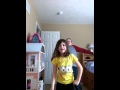 Brother catches sister dancing