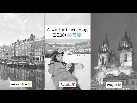 Amsterdam, Vienna and Prague 2026 Travel vlog #2 💗