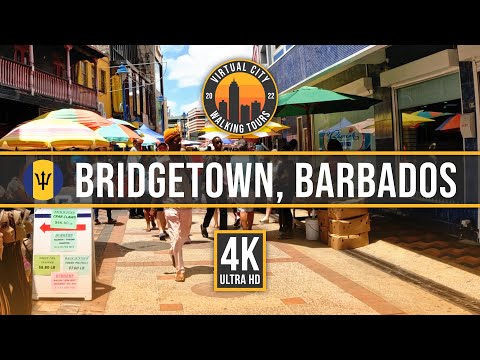 🇧🇧 BRIDGETOWN, BARBADOS – Walking Tour of Historic and Charming Caribbean Capital [4K Walk]
