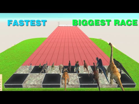 Which one is ARBS FASTEST | Every Unit Fastest | GIANT RACE with all Dinosaurs - Tooboo
