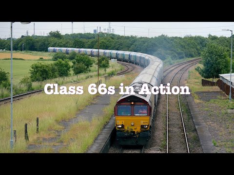Class 66s in Action - Over 2 hour compilation of EWS/ DB  Cargo "Sheds"!