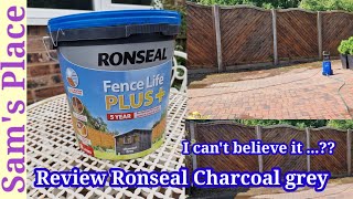 Painting 10 years old fence with Ronseal Charcoal grey| DIY How to