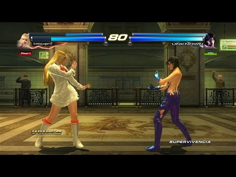 02 Lili Rochefort y Alisa Rochefort vs Unknown y Jun - Tekken Tag Tournament 2 ( Uchiha x24 ) PS3