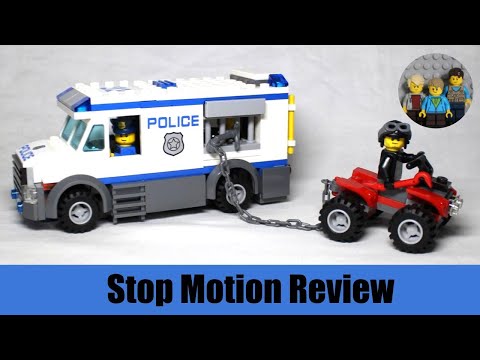 Lego City Police Prisoner Transporter 60043 Stop Motion Review (2014)