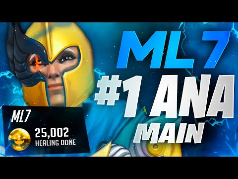 ml7 the Most Dominant Ana gameplay Ever - [ overwatch season 29 top 500 ]