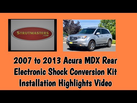 Acura MDX Electronic Rear Shock Conversion Kit Installation Highlights By Strutmasters