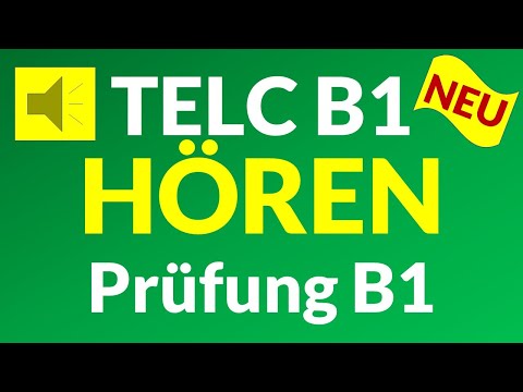 TELC B1 HÖREN / DTZ GAST Hörverstehen / Prüfung B1 Test Mit Lösungen NEU und Wichtig