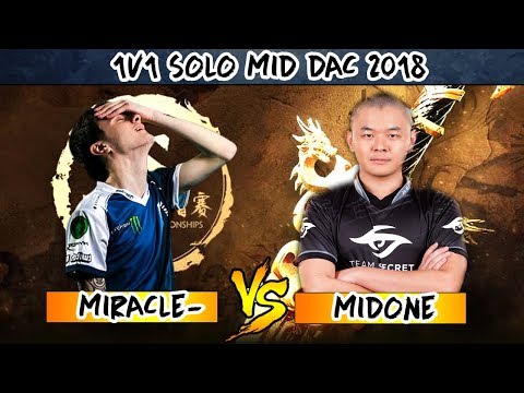 Miracle- vs MidOne - 1v1 SOLO MID - DAC 2018 DOTA 2