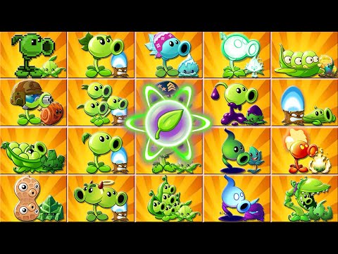 Tournament 20 PEASHOOTER & Mint & Support Plants Battlez - Who Will Win - PvZ 2 Ranking Every Pea!
