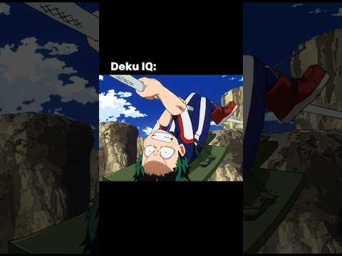 Deku IQ #mhacommunity #myheroacademia #mha #anime #deku #bakugo #funny #drôle #foryou #shoto