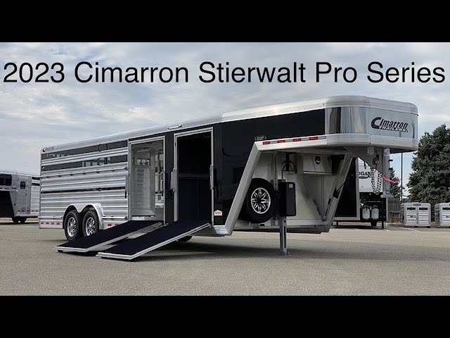 Preview image of 2023 Cimarron Stierwalt Pro Series Show Cattle Trailer youtube video