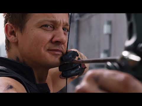 Hawkeye I Got Him Scene   New York Battle Scene   The Avengers 2012 Movie Clip