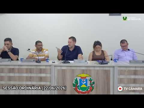 Sessão Ordinária 22/06/2026 - Câmara Municipal de São Pedro da Cipa-MT
