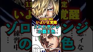 【ワンピース】1193話で確定！ゾロとサンジの覇王色の覇気覚醒！ #ワンピース #onepiece #考察