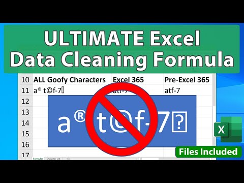 ULTIMATE Data Cleaning Formula for Excel - File Included