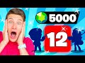 I FOUND 12 NEW BRAWLERS RECORD 5000 GEMS MEGA BOX OPENING Brawl Stars