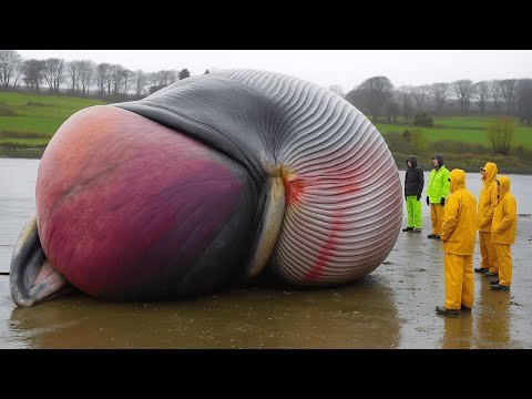 whale explodes on camera..