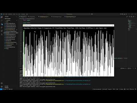 Data Sorting Visualizer Python And Pygame Project