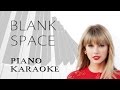 Blank Space - Taylor Swift (PIANO KARAOKE)