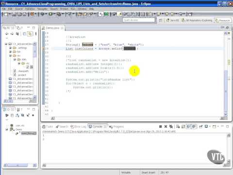 Vtc Player Advanced Java Programming Java Se 7 Lists Sets