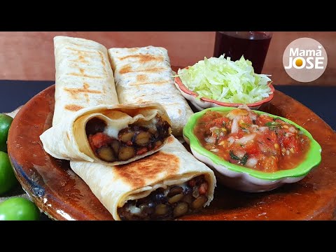 Receta De Burritos De Frijol Con Chorizo