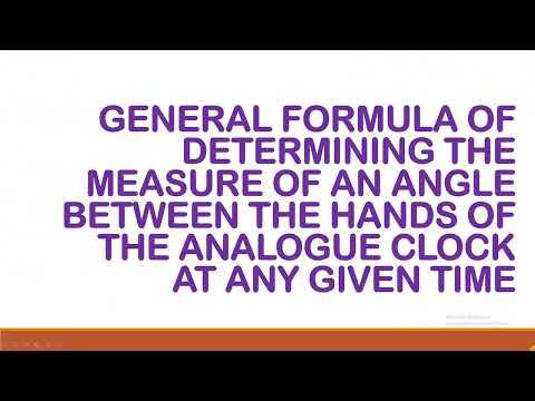 Angles Between Hands of the Clock // Mathematical Investigation