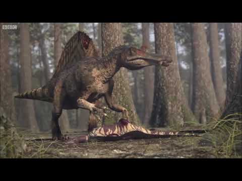Planet Dinosaur Spinosaurus vs Carcharodontosaurus (Spino re sound JP3)