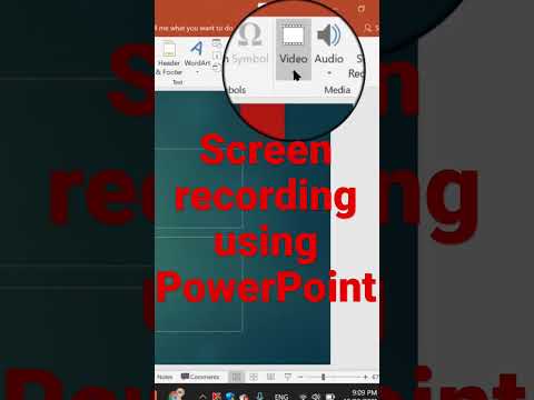 Record screen simple using #PowerPoint presentation