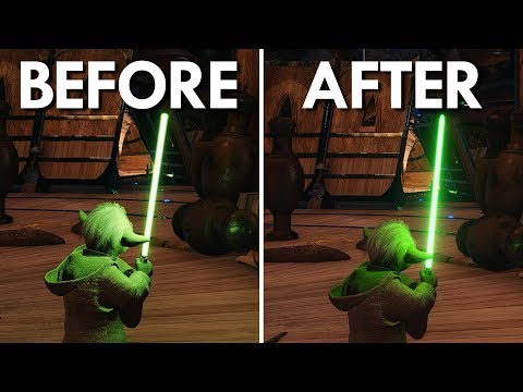 Battlefront II - Lightsaber FX Update | Before & After