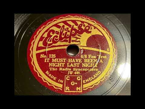 The Radio Syncopators - It must have been a night last night