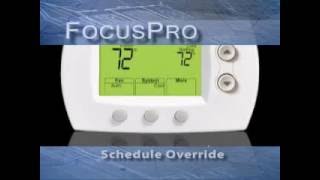 Honeywell FocusPro Schedule Override
