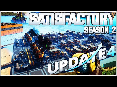 Knocking out Tiers 1-4 Satisfactory lets play Season 2 Ep 2