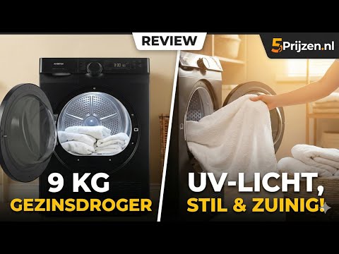 Inventum VDW9030B Review – 9 kg Warmtepompdroger met UV-licht & Stil-functie (Gezinsdroger Test)