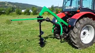 Pôdny traktorový vrták BYSTROŇ - ZA MALOTRAKTOR - Váha 180kg - Kardan ZDARMA